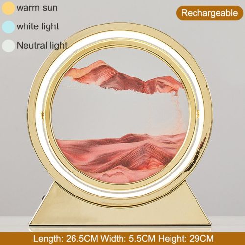 3D Hourglass LED Lamp 360° Moving Sand Art Table Lamp Sandscapes Quicksand Night Light Living Room Accessories Home Decor Gifts 3D Hourglass LED Lamp 360° Moving Sand Art Table Lamp Sandscapes Quicksand Night Light Living Room Accessories Home Decor Gifts
